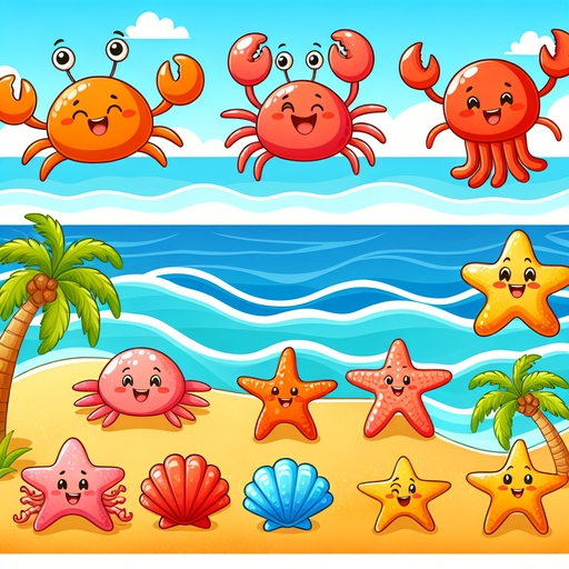Sunny Seaside Friends Paint By Diamonds Art