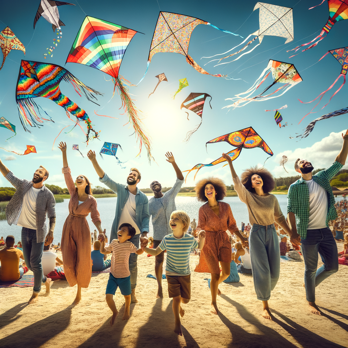 Kites Over Lake Erie Paint By Color