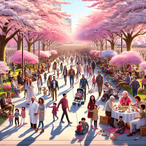 Vancouver Cherry Blossom Festival Paint By Diamond