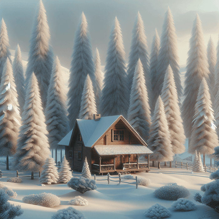 Rustic Winter Landscape Diamond Painting