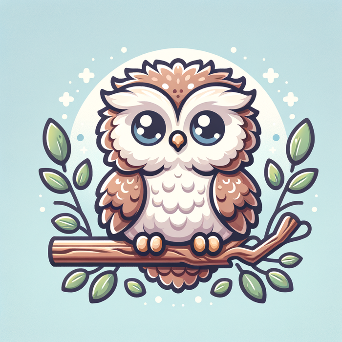 Sweet Baby Owl Paint By Color