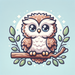 Sweet Baby Owl Paint By Color