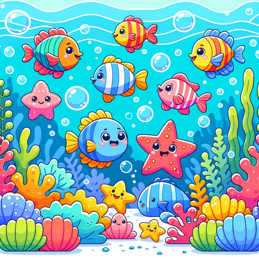 Delightful Undersea World Painting Diamond Kit