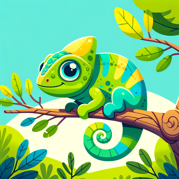 Charming Chameleon Diamond Painting