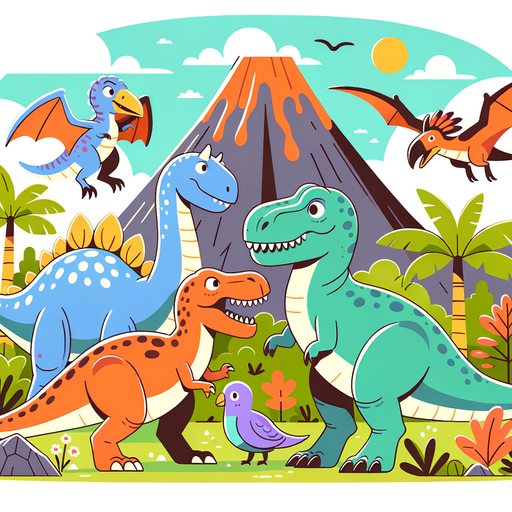 Fantastic Dinosaur Expedition Painting Diamond Kit