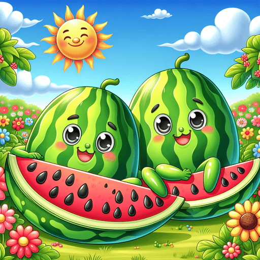 Wonderful Watermelons Paint By Color