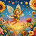 Sunny Sunflower Fairy Paint By Diamonds