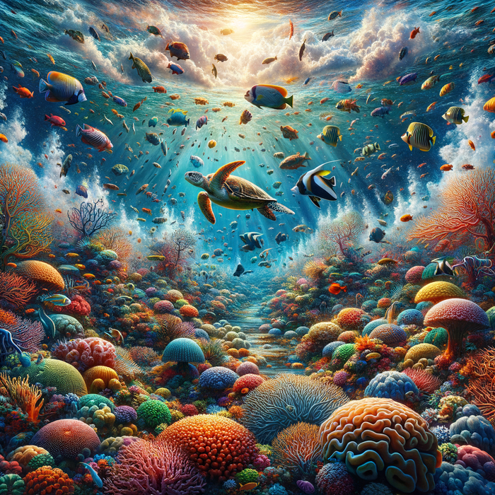 Underwater Coral Wonderland 5D DIY Paint By Diamond Kit