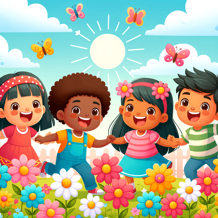Fun In The Flower Garden Paint By Diamonds Art