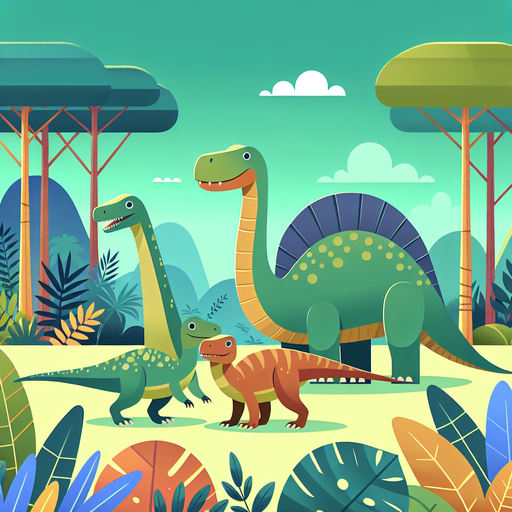 Dinosaur Jungle Mystery Painting Diamond Kit