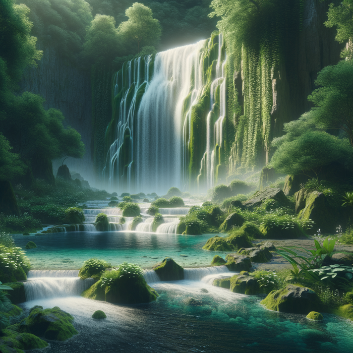 Mystic Waterfall Refuge Paint By Color