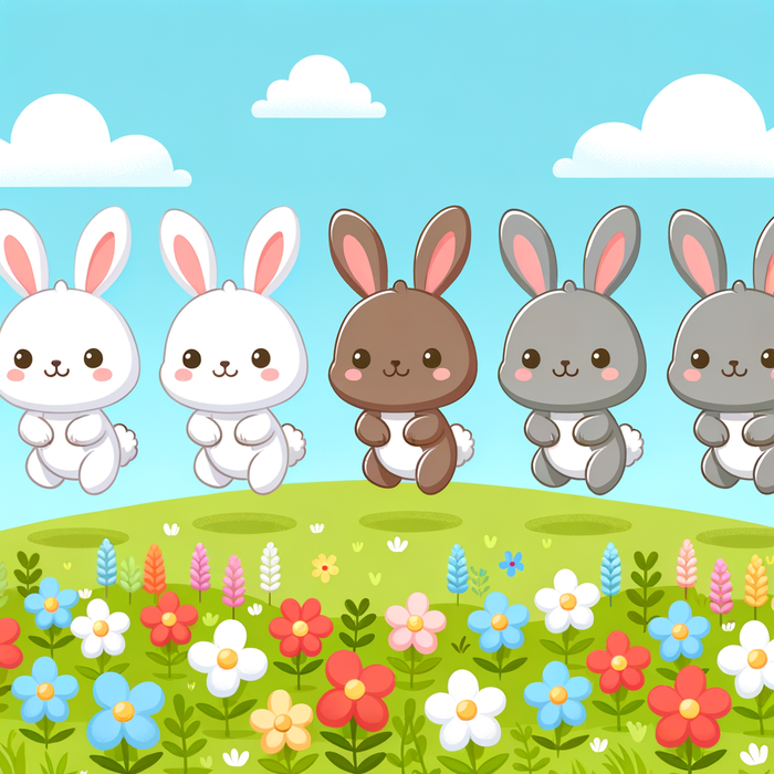 Bouncing Bunnies Paint By Diamond