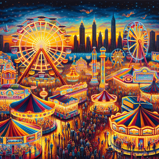 Joyful Carnival Night Paint By Color