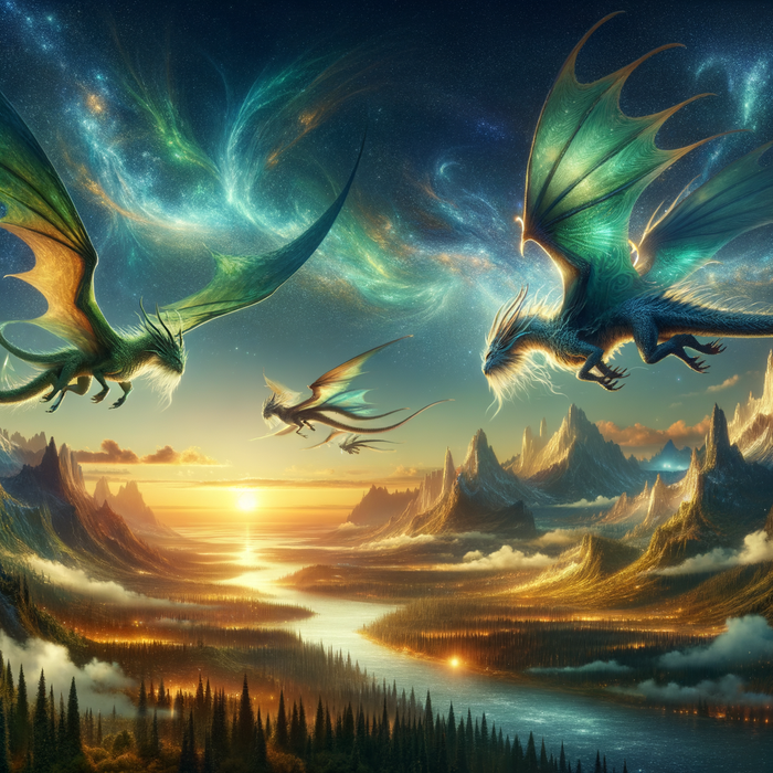 Fantasy Dragon Realm 5D DIY Paint By Diamond Kit