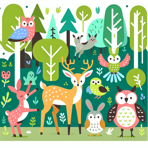 Merry Woodland Festival Painting Diamond Kit
