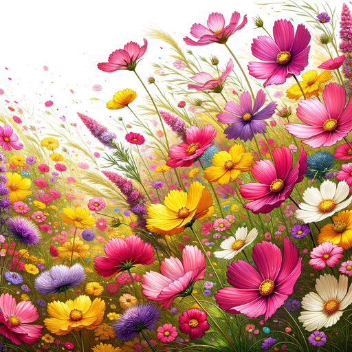 Blooming Meadow Paint By Color