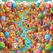 Colorful Candyland Adventure Paint By Diamonds