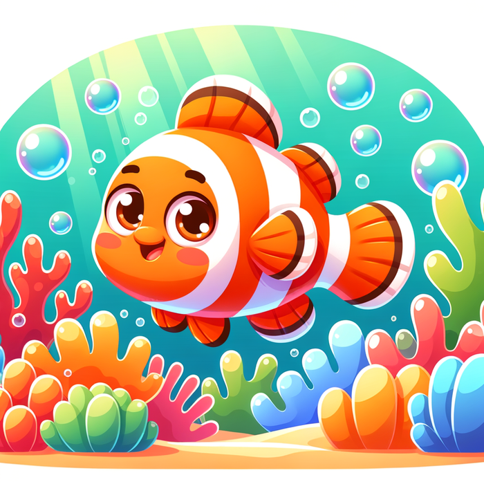 Cheerful Clown Fish Paint By Diamonds Art