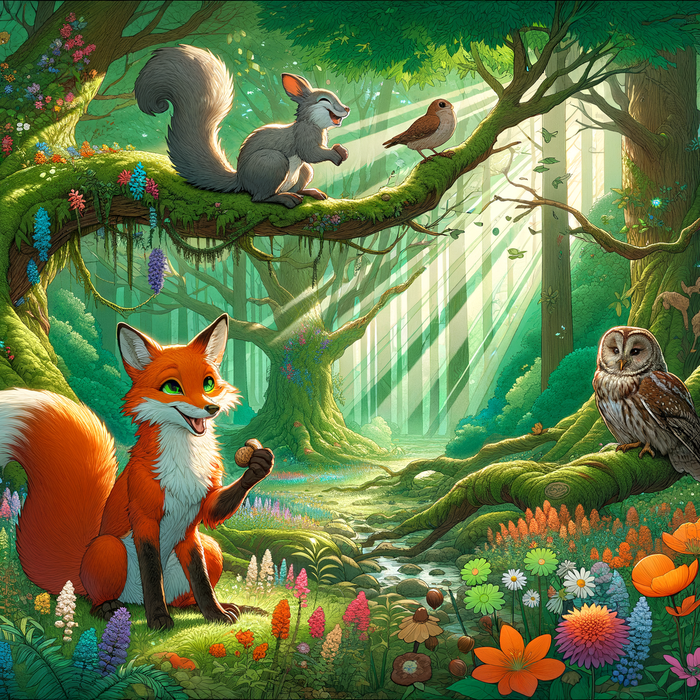 Whimsical Woodland Creatures 5D DIY Paint By Diamond Kit