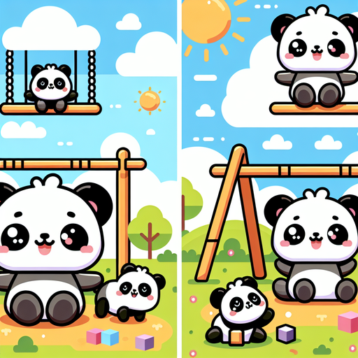 Playful Panda Playground Paint By Diamond