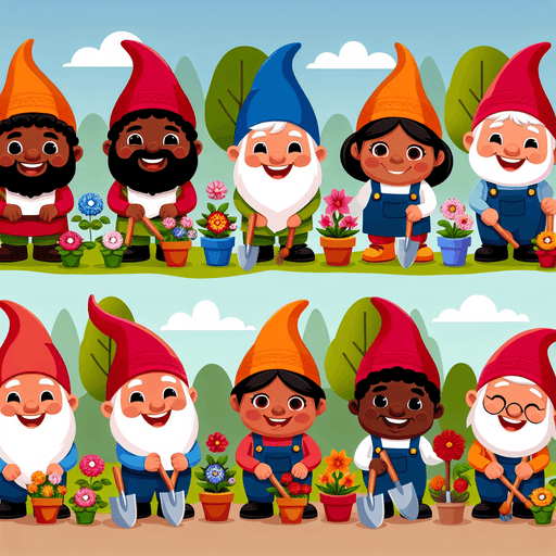 Giggling Gnomes Paint By Diamonds Kits