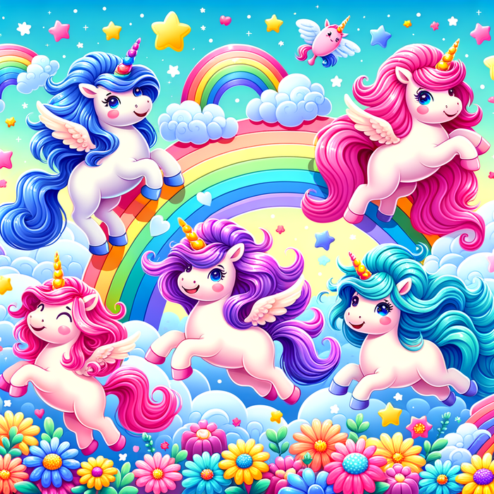 Magical Adventures With Unicorns Paint By Diamonds