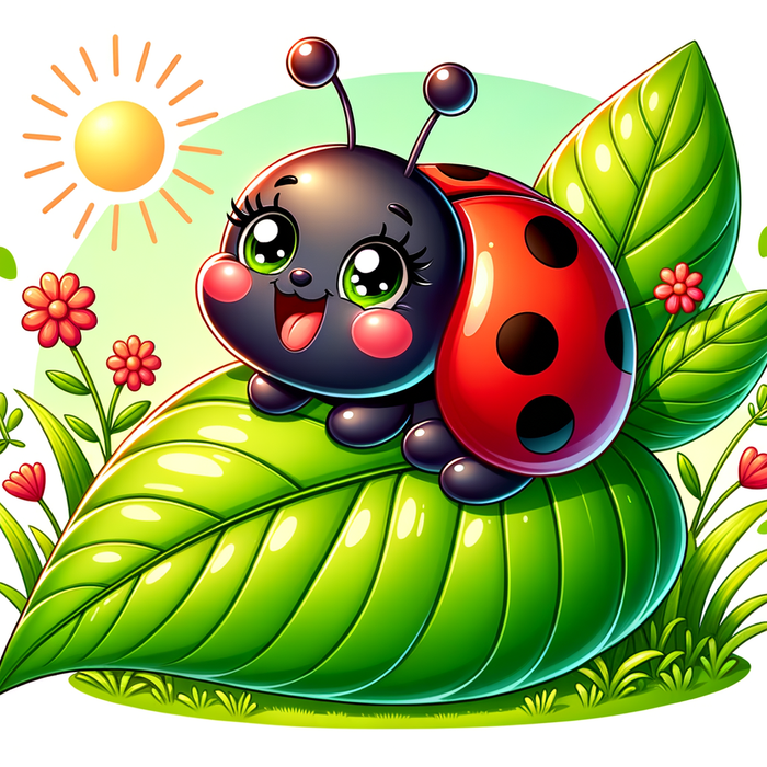 Cute Ladybug Paint By Color