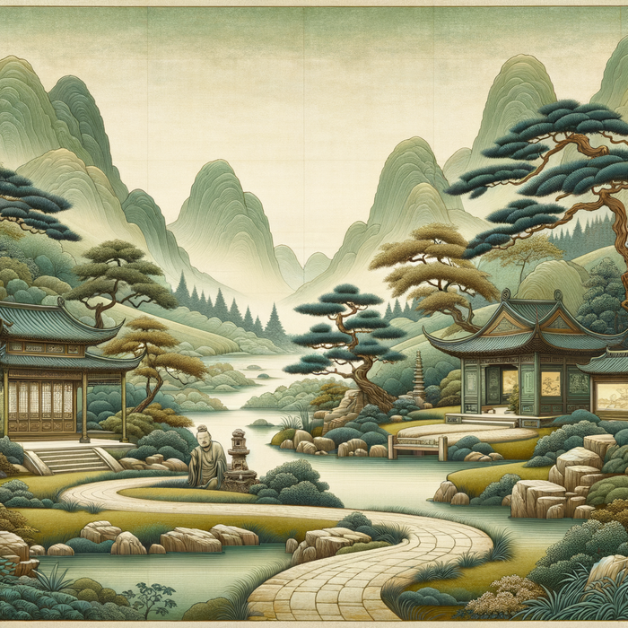 Ancient Asian Serenity Paint By Color