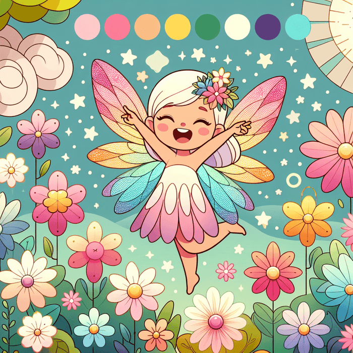 Joyful Garden Fairy Diamond Painting