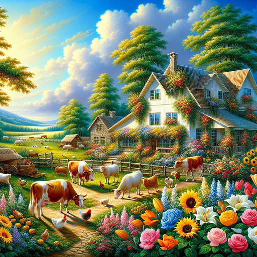 Farmhouse Summer Bliss Paint By Color