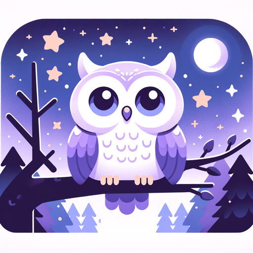 Dreamy Night Owl Painting Diamond Kit