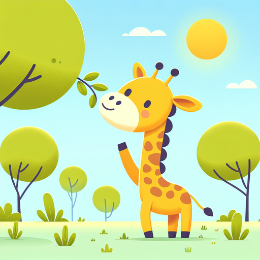 Joyful Giraffe Painting By Diamonds Kit