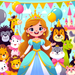 Petite Princess Party Paint By Color