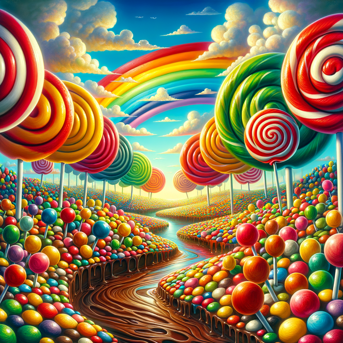 Colorful Candyland Painting By Diamonds Kit