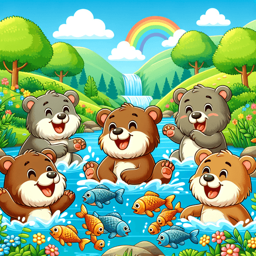 Bubbly Bears Paint By Color
