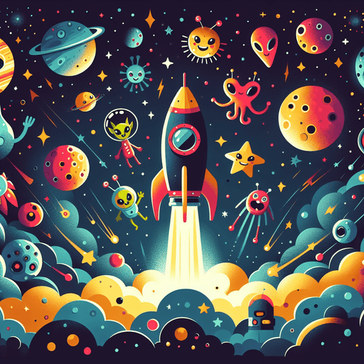 Bright Space Adventure Paint By Diamonds Art