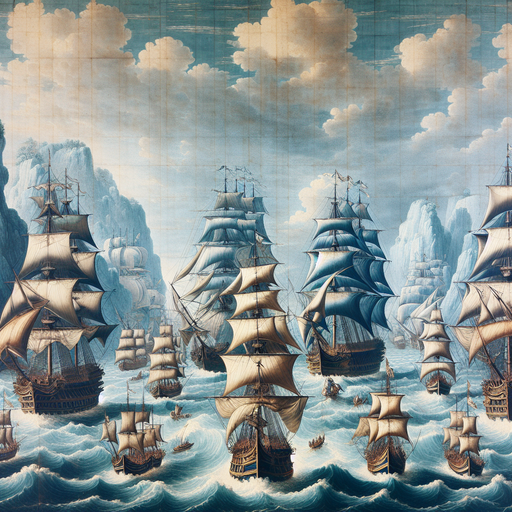 Historic Sailing Voyage Painting Diamond Kit