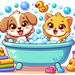 Bubbly Bathtub Painting Diamond Kit