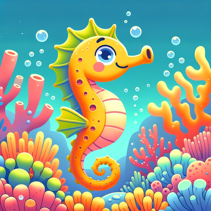 Sunny Seahorse Paint By Diamonds Kits