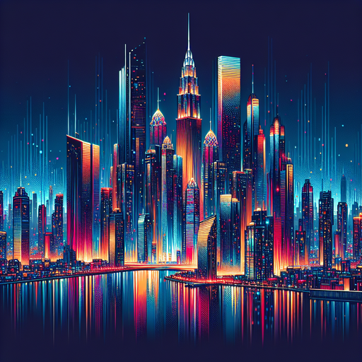 Dazzling Cityscape Nights Paint By Diamond