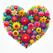 Floral Heart Blooms Paint By Diamonds
