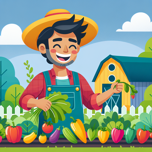 Cheerful Little Farmer Paint By Diamonds Kits