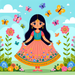 Fairytale Princess Garden Paint By Diamonds Art