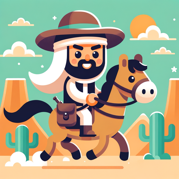 Cowboy's Wild West Ride Paint By Color