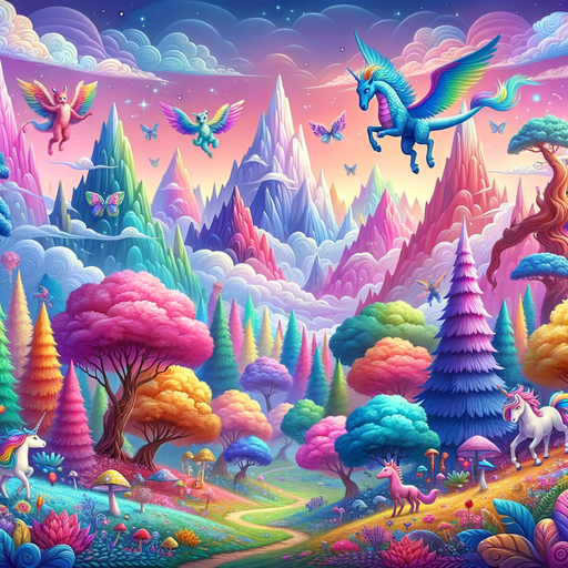 Whimsical Fantasy Realm Painting Diamond Kit