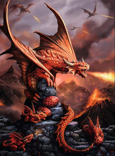 Fire Dragon 5D DIY Paint By Diamond Kit