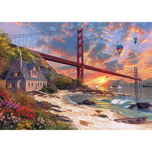 Suspension Bridge 5D DIY Paint By Diamond Kit