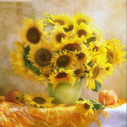 Sunflower Elegance 5D DIY Paint By Diamond Kit