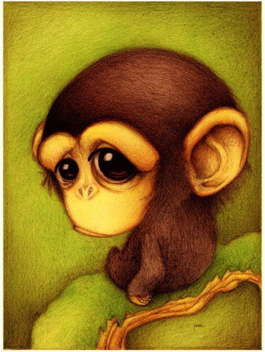 Little Cute Monkey 5D DIY Diamond Painting