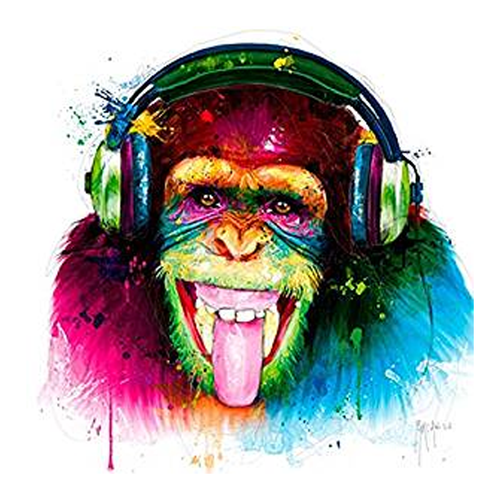 Music Gorilla 5D DIY Paint By Diamond Kit